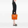 Prada Saffiano Trimmed Tessuto Logo Oro Satchel Secondhand