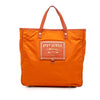 Prada Saffiano Trimmed Tessuto Logo Oro Satchel Secondhand