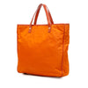 Prada Saffiano Trimmed Tessuto Logo Oro Satchel Secondhand