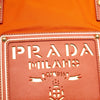Prada Saffiano Trimmed Tessuto Logo Oro Satchel Secondhand