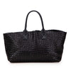 Bottega Veneta Medium Lambskin Intreccio Cabat Tote Secondhand
