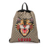 Gucci GG Supreme Angry Cat Drawstring Backpack Secondhand
