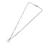 Chanel CC Silver Plated Rhinestone Pendant Necklace Secondhand