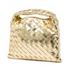 Bottega Veneta Mini Metallic Nappa Intrecciato Hop Satchel Secondhand
