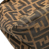 Fendi Zucca Canvas Double Flap Shoulder Bag Secondhand
