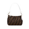 Secondhand Fendi Zucca Canvas Shoulder Bag