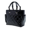 Chanel Large Quilted Patent Paris Biarritz Tote Secondhand