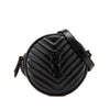 Secondhand Saint Laurent Chevron Calfskin Round Vinyle Camera Bag