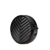 Secondhand Saint Laurent Chevron Calfskin Round Vinyle Camera Bag