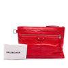 Balenciaga Lambskin Motocross Classic Clip M Clutch Secondhand