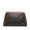 Celine Triomphe Coated Canvas Clutch Secondhand