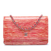 Chanel CC Striped Patent Wallet On Chain Secondhand
