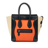Celine Micro Tricolor Leather Luggage Tote Secondhand