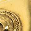 Chanel CC Gold Plated Rhombus Brooch Secondhand
