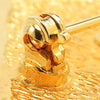 Chanel CC Gold Plated Rhombus Brooch Secondhand