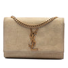 Saint Laurent Small Croc Embossed Nubuck Monogram Kate Crossbody Secondhand