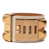 Hermès Swift and Gold Plated Collier de Chien Bracelet Secondhand