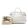 Burberry Medium Leather and House Check Banner Satchel Secondhand