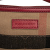 Burberry Medium Mega Check Canvas and Grained Calfskin Ashby Tassel Bucket Bag Secondhand