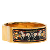 Hermès Wide Enamel Horse Loquet Bracelet PM Secondhand