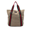 Gucci GG Canvas Web Tote Secondhand