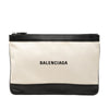 Balenciaga Canvas Navy Clip Clutch M Secondhand