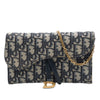 Dior Oblique Canvas Saddle Wallet On Chain Secondhand