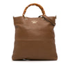 Secondhand Gucci Tall Leather Bamboo Shopper Tote