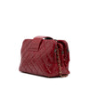 Chanel Quilted Glazed Calfskin Daily Walk Double Zip Shoulder Bag Secondhand