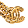 Chanel Gold Plated CC Triple Chain Belt Secondhand