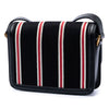 Saint Laurent Small Canvas Striped Solferino Satchel In Box Secondhand