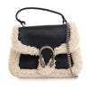 Gucci Mini Leather and Shearling Dionysus Top Handle Bag Secondhand