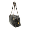 Chanel CC Quilted Lambskin Tweedy Bowler Bag Secondhand