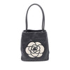 Chanel Lambskin Embossed Camellia Logo Tote Secondhand