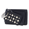 Secondhand Fendi Leather Pearl Studded Triplette Clutch