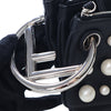 Fendi Leather Pearl Studded Triplette Clutch Secondhand