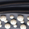 Fendi Leather Pearl Studded Triplette Clutch Secondhand