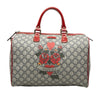 Gucci Medium GG Supreme Joy Tattoo Heart Boston Bag Secondhand