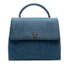 Chanel CC Denim Kelly Top Handle Bag Secondhand