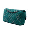 Chanel Paris Edinburgh Medium Stitched Suede Saltire Single Flap Secondhand