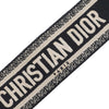 Dior Embroidered Canvas Bag Strap Secondhand