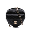 Chanel Lambskin CC in Love Heart Necklace Bag Secondhand