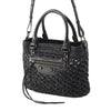 Balenciaga Small Raffia Effect Crochet Le City Basket Bag Secondhand