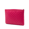 Chanel Large Quilted Calfskin Chain Boy O Case Clutch Secondhand