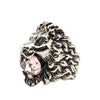 Gucci Silver Plated Crystal Lion Head Ring Secondhand