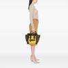 Celine Micro Tricolor Leather Luggage Tote Secondhand