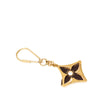 Louis Vuitton Gold Plated Enamel Puzzle Key Ring and Bag Charm Secondhand