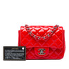 Chanel Mini Square Classic Patent Single Flap Secondhand