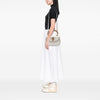 Gucci Calfskin Frame Print Bamboo Top Handle Bag Secondhand