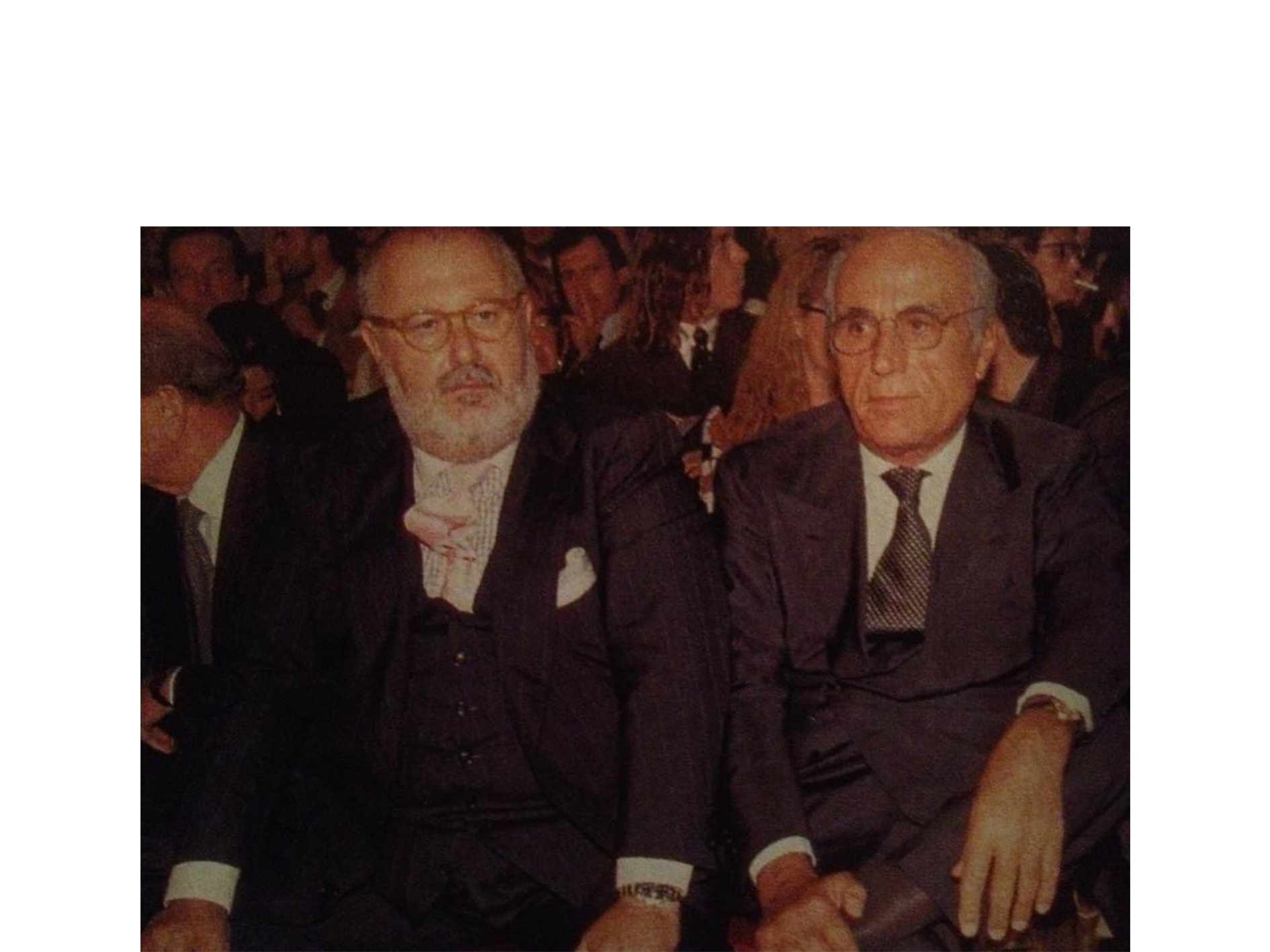 Gianfranco Ferrè with his dad